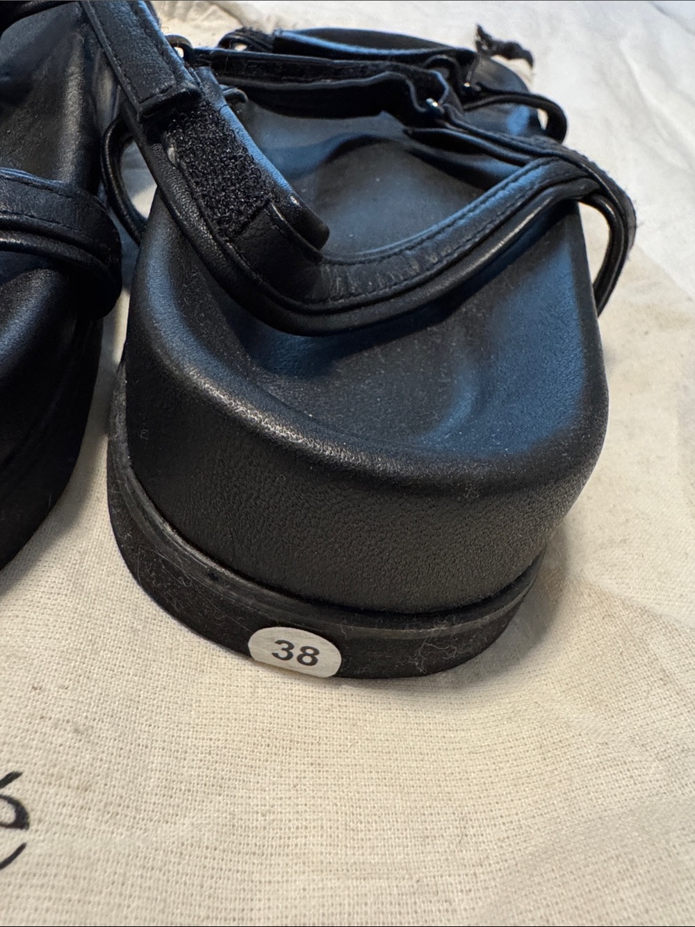 Liberte Black Strappy Sandals - Picture 3 of 6